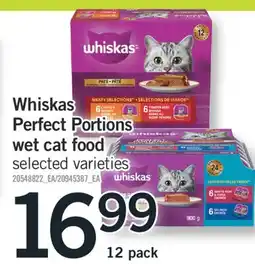 Fortinos Whiskas Perfect Portions wet cat food offer