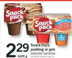 Fortinos SNACK PACK PUDDING OR GELS 4x99 g offer