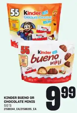 Loblaws KINDER BUENO OR CHOCOLATE MINIS, 55'S offer