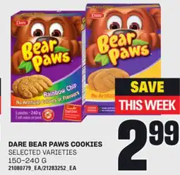 Loblaws DARE BEAR PAWS COOKIES offer