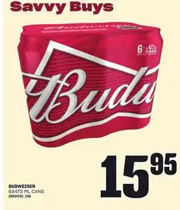 Loblaws BUDWEISER, 6X473 ML CANS offer