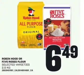 Loblaws ROBIN HOOD OR FIVE ROSES FLOUR offer