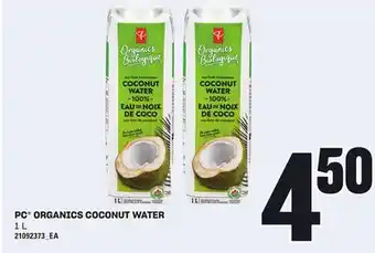 Loblaws PC ORGANICS COCONUT WATER, 1 L offer