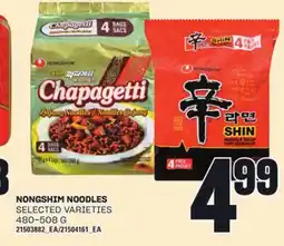 Loblaws NONGSHIM NOODLES, 480-508 G offer