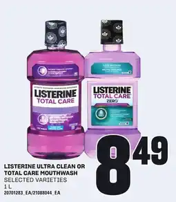 Loblaws LISTERINE ULTRA CLEAN OR TOTAL CARE MOUTHWASH, 1 L offer