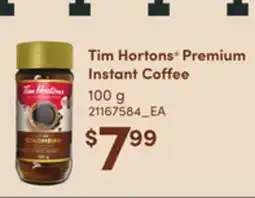 Loblaws TIM HORTONS PREMIUM INSTANT COFFEE, 100 g offer
