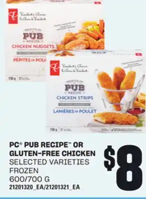 Loblaws PC PUB RECIPE OR GLUTEN-FREE CHICKEN offer