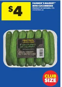 Real Canadian Superstore FARMER'S MARKET MINI CUCUMBERS, 11' S offer