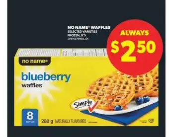 Real Canadian Superstore NO NAME WAFFLES, 8' S offer