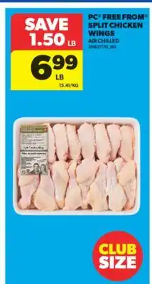 Real Canadian Superstore PC FREE FROM SPLIT CHICKEN WINGS offer