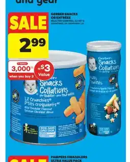 Real Canadian Superstore GERBER SNACKS OR ENTRÉES, 42-187 G offer