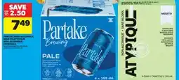 Real Canadian Superstore PARTAKE NON-ALCOHOLIC BEER OR ATYPIQUE NON-ALCOHOLIC COCKTAILS offer