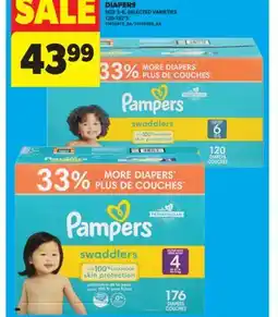 Real Canadian Superstore PAMPERS SWADDLERS ULTRA VALUE PACK DIAPER,S SIZE 3-6 offer