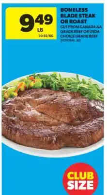 Real Canadian Superstore BONELESS BLADE STEAK OR ROAST offer