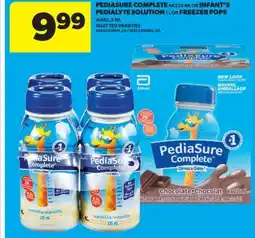 Real Canadian Superstore PEDIASURE COMPLETE 4X235 ML OR INFANT'S PEDIALYTE SOLUTION 1 L OR FREEZER POPS 16X62.5 ML offer