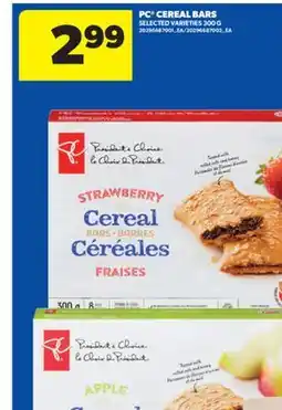 Real Canadian Superstore PC CEREAL BARS offer
