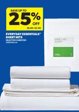 Real Canadian Superstore EVERYDAY ESSENTIALS SHEET SETS offer