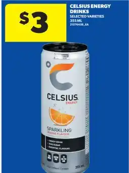 Real Canadian Superstore CELSIUS ENERGY DRINKS, 355 ML offer