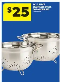 Real Canadian Superstore PC 2 PIECE STAINLESS STEEL COLANDER SET offer