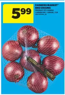 Real Canadian Superstore FARMERS MARKET RED ONIONS, 3 LB offer
