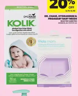 Real Canadian Superstore DR. CHASE, HYDRASENSE & FRIDABABY BABY NEEDS offer