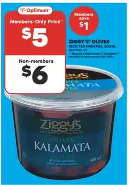 Real Canadian Superstore ZIGGY'S OLIVES, 500 ML offer