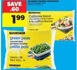 Real Canadian Superstore NO NAME FROZEN VEGETABLES, 750 G offer
