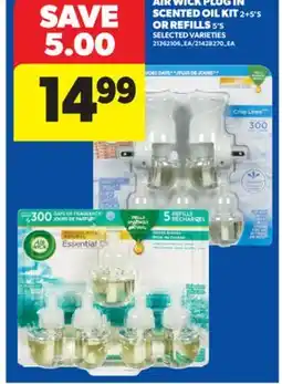 Real Canadian Superstore AIR WICK PLUG IN SCENTED OIL KIT 2 + 5'S OR REFILLS 5'S offer