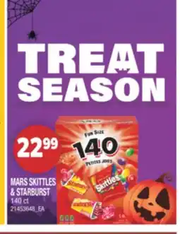 Real Canadian Superstore MARS SKITTLES & STARBURST, 140 ct offer