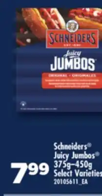 Real Canadian Superstore SCHNEIDERS JUICY JUMBOS , 375g - 450g offer