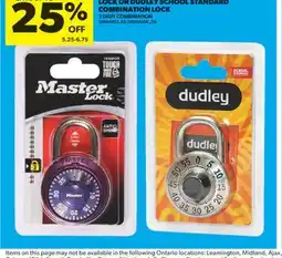 Real Canadian Superstore MASTER LOCK EXTREME COMBINATION LOCK OR DUDLEY SCHOOL STANDARD COMBINATION LOCK offer