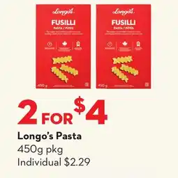 Longo's Pasta offer