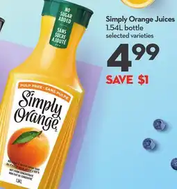 Longo's Simply Orange Juices offer