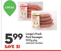 Longo's Longo's Fresh Pork Sausages offer
