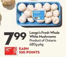 Longo's Longo's Fresh Whole White Mushrooms offer