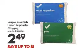 Longo's Essentials Frozen Vegetables offer