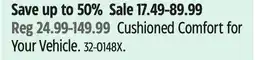 Canadian Tire AutoTrends Cushioned Comfort for Your Vehicle offer