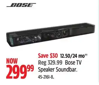 Canadian Tire Bose TV Speaker Soundbar offer