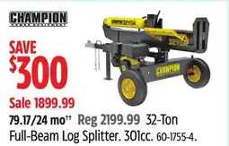 Canadian Tire Champion 32-Ton Full-Beam Log Splitter offer