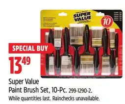 Canadian Tire Bennett Super Value Paint Brush Set, 10-Pc offer