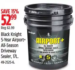 Canadian Tire Airport+ Black Knight 5-Year All-Season Driveway Sealer, 17L offer