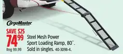 Canadian Tire CargoMaster Steel Mesh Power Sport Loading Ramp, 80˝ offer