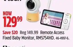 Canadian Tire VTech Remote Access Fixed Baby Monitor, RM5754HD offer