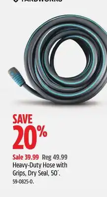 Canadian Tire Yardworks Heavy-Duty Hose with Grips, Dry Seal, 50´ offer