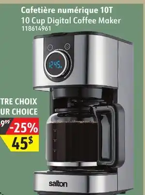 Hart 10 Cup Digital Coffee Maker offer