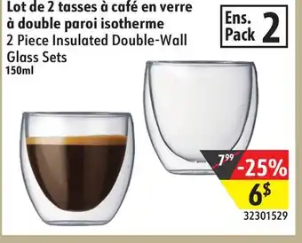 Hart 2 Piece Insulated Double-Wall Glass Sets offer