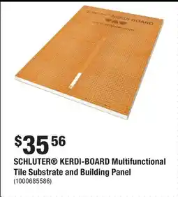 Home Depot SCHLUTER KERDI-BOARD Multifunctional Tile Substrate and Building Panel offer