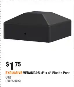 Home Depot EXCLUSIVE VERANDA 4 x 4 Plastic Post Cap offer