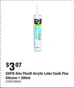 Home Depot DAP Alex Plus Acrylic Latex Caulk Plus Silicone • 300mL offer