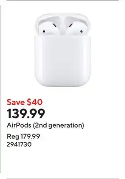 Staples AirPods (2nd generation) offer